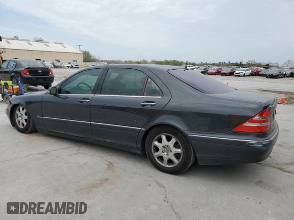 2001 Mercedes-Benz S-Class with VIN WDBNG70J51A177866, listed as a Copart auction lot 48329325 with 136,687 mi miles and Clean Title. Bid and sale history available at carsss.com. Image 2.