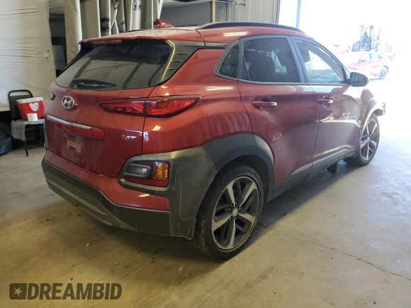 2020 Hyundai Kona Ultimate with VIN KM8K53A5XLU465531, listed as a Copart auction lot 64053502 with 57,291 mi miles. Bid and sale history available at carsss.com. Image 4.