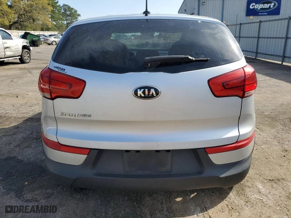 2015 Kia Sportage LX with VIN KNDPB3AC0F7720465, listed as a Copart auction lot 56861924 with 114,874 mi miles and Salvage Title. Bid and sale history available at carsss.com. Image 6.