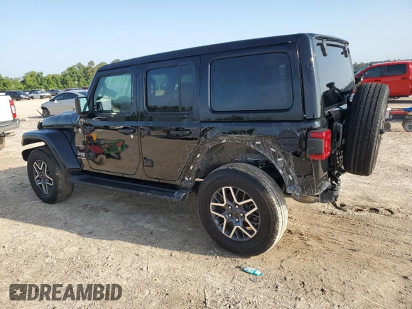 2024 Jeep Wrangler Sahara with VIN 1C4PJXEN1RW118397, listed as a Copart auction lot 56307925 with 7,257 mi miles and Salvage Title. Bid and sale history available at DreamBid. Image 2.