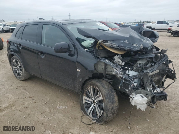 2020 Mitsubishi Outlander Sport ES 2.0 with VIN JA4AP3AU3LU031298, listed as a Copart auction lot 46038555 with 47,377 mi miles and Non Repairable. Bid and sale history available at carsss.com. Image 4.