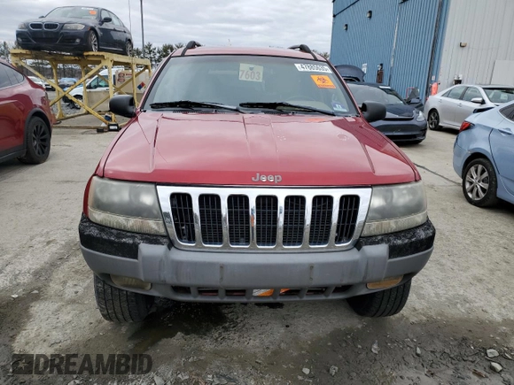2002 Jeep Grand Cherokee with VIN 1J8GX38S92C176329, listed as a Copart auction lot 47885635 with 154,167 mi miles and Salvage title. Bid and sale history available at DreamBid. Image 5.