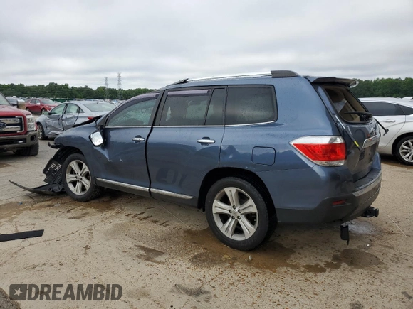 2013 Toyota Highlander Limited with VIN 5TDYK3EH4DS136616, listed as a Copart auction lot 61164425 with Not provided miles and Clean title. Bid and sale history available at DreamBid. Image 2.