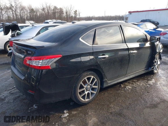 2015 Nissan Sentra S with VIN 3N1AB7APXFY262340, listed as a IAAI auction lot 41257827 with Not Provided miles. Bid and sale history available at carsss.com. Image 4.