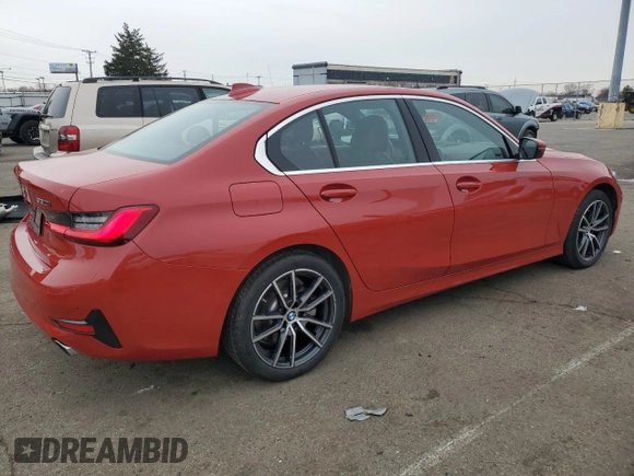 2021 BMW 3 Series 330i xDrive with VIN 3MW5R7J05M8B50200, listed as a Copart auction lot 46443405 with 35,663 mi miles and Salvage title. Bid and sale history available at DreamBid. Image 3.