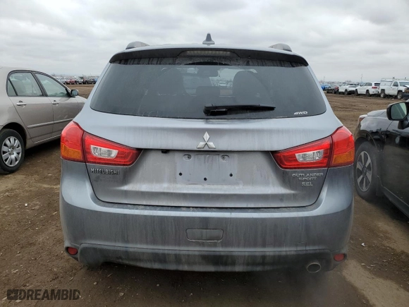 2017 Mitsubishi Outlander Sport SEL 2.4 with VIN JA4AR4AWXHZ025848, listed as a Copart auction lot 48396745 with 53,843 mi miles and Salvage Title. Bid and sale history available at carsss.com. Image 6.