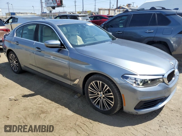 2019 BMW 5 Series 530e iPerformance with VIN WBAJA9C50KB399218, listed as a Copart auction lot 54268395 with 76,187 mi miles and Salvage Title. Bid and sale history available at carsss.com. Image 4.