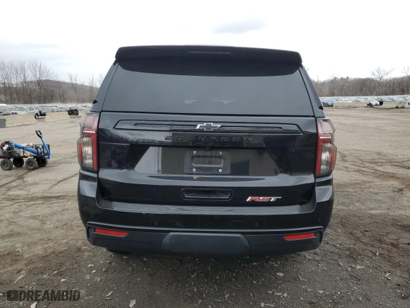 2023 Chevrolet Suburban RST with VIN 1GNSKEKD2PR118760, listed as a Copart auction lot 47756285 with 104,077 mi miles and Salvage Title. Bid and sale history available at carsss.com. Image 6.