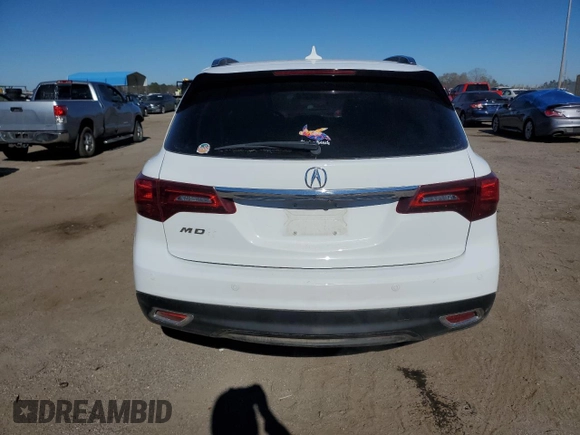 2014 Acura MDX Advance with VIN 5FRYD3H86EB012941, listed as a Copart auction lot 87821975 with 168,520 mi miles and Salvage title. Bid and sale history available at DreamBid. Image 6.