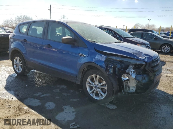 2018 Ford Escape S with VIN 1FMCU0F75JUB67613, listed as a Copart auction lot 46603715 with 136,975 mi miles and Salvage Title. Bid and sale history available at carsss.com. Image 4.