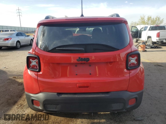 2018 Jeep Renegade Altitude with VIN ZACCJABBXJPH24174, listed as a Copart auction lot 50736845 with 87,712 mi miles and Salvage Title. Bid and sale history available at DreamBid. Image 6.