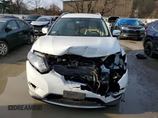 2016 Nissan Rogue S with VIN KNMAT2MV9GP623535, listed as a Copart auction lot 84879944 with 127,755 mi miles and Salvage Title. Bid and sale history available at carsss.com. Image 5.