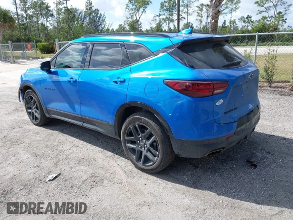 2024 Chevrolet Blazer RS z VIN 3GNKBKRS3RS146487, wystawiony jako IAAI lot #41513052 z przebiegiem 27 535 mil mil oraz . Historia ofert i sprzedaży dostępna na DreamBid. Obrazek 3.