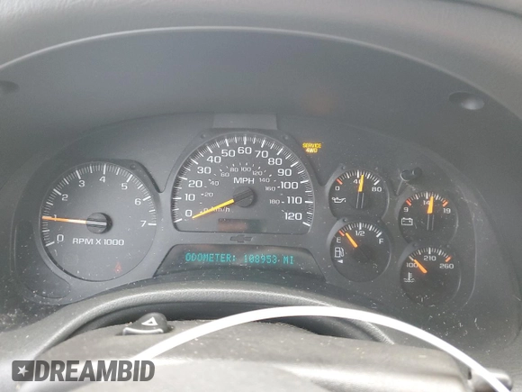 2003 Chevrolet TrailBlazer EXT LT with VIN 1GNET16S336149510, listed as a Copart auction lot 52130235 with 108,953 mi miles and Clean Title. Bid and sale history available at DreamBid. Image 9.