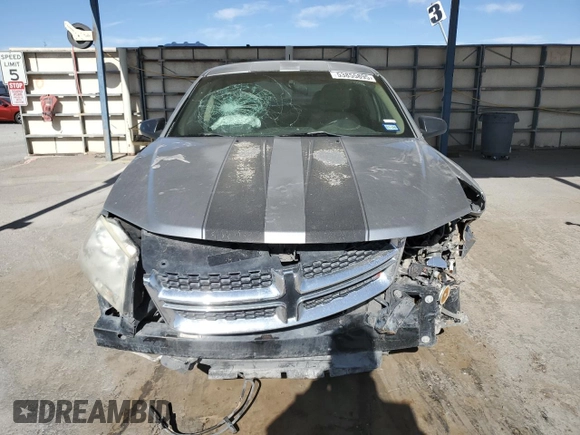 2013 Dodge Avenger SE with VIN 1C3CDZABXDN589271, listed as a Copart auction lot 53855895 with 215,887 mi miles and Salvage Title. Bid and sale history available at carsss.com. Image 5.