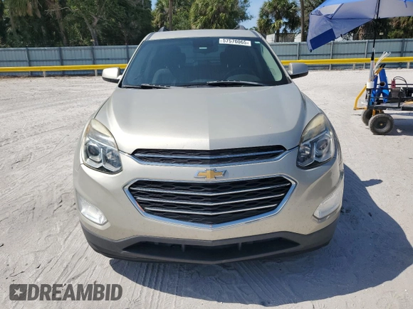2016 Chevrolet Equinox LT z VIN 2GNALCEK2G1123733, wystawiony jako Copart lot #57570065 z przebiegiem Nie podano mil oraz Czysty tytuł • Clean title. Historia ofert i sprzedaży dostępna na DreamBid. Obrazek 5.