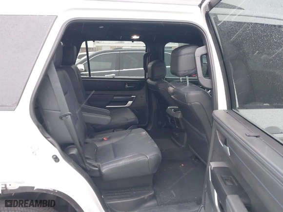 2024 Toyota Sequoia SR5 with VIN 7SVAAABA0RX044605, listed as a IAAI auction lot 41287493 with 8,401 mi miles. Bid and sale history available at carsss.com. Image 8.