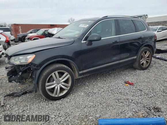 2013 Volkswagen Touareg Lux with VIN WVGEF9BP2DD006847, listed as a Copart auction lot 87613955 with 157,200 mi miles and Salvage Title. Bid and sale history available at DreamBid. Image 1.
