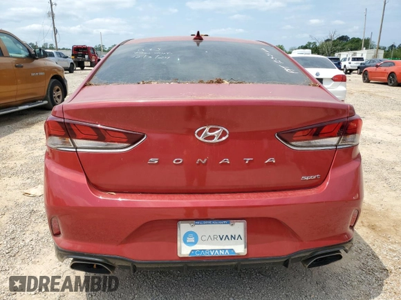 2018 Hyundai Sonata Sport with VIN 5NPE34AF5JH601951, listed as a Copart auction lot 52297875 with 93,062 mi miles and Clean Title. Bid and sale history available at carsss.com. Image 6.
