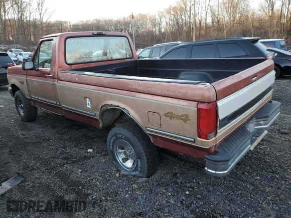 1995 Ford F-150 with VIN 1FTEF14N6SLA05558, listed as a Copart auction lot 82989934 with 0 mi miles and Salvage Title. Bid and sale history available at carsss.com. Image 2.