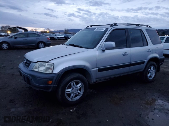 2001 Honda CR-V EX with VIN JHLRD17681S014619, listed as a Copart auction lot 85285284 with 195,006 mi miles and Salvage Title. Bid and sale history available at carsss.com. Image 1.