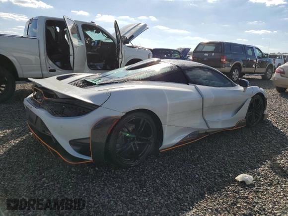2021 McLaren 765LT z VIN SBM14RCAXMW765454, wystawiony jako Copart lot #75086054 z przebiegiem Nie podano mil oraz Nie do naprawy. Historia ofert i sprzedaży dostępna na DreamBid. Obrazek 3.