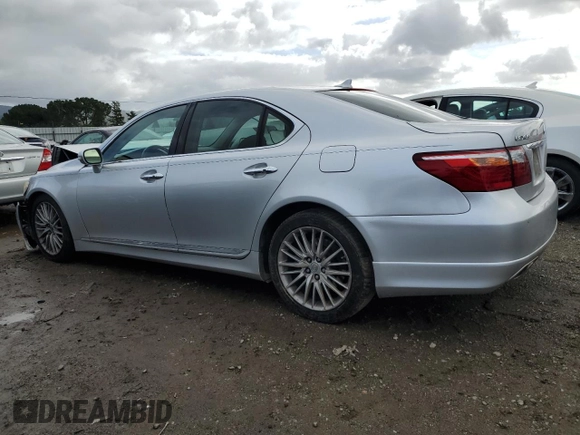 2010 Lexus LS 460 with VIN JTHBL5EF8A5092651, listed as a Copart auction lot 45054185 with 174,439 mi miles and Salvage Title. Bid and sale history available at DreamBid. Image 2.