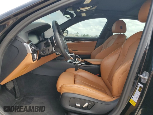 2023 BMW 5 Series 540i with VIN WBA53BJ07PCM01445, listed as a Copart auction lot 55084525 with 20,598 mi miles and Salvage title. Bid and sale history available at DreamBid. Image 7.