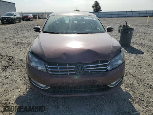 2014 Volkswagen Passat SE with VIN 1VWBN7A32EC088774, listed as a Copart auction lot 60753755 with 124,660 mi miles and Salvage title. Bid and sale history available at DreamBid. Image 5.