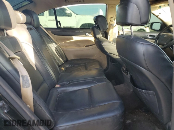 2009 Hyundai Genesis with VIN KMHGC46E69U029097, listed as a Copart auction lot 48698605 with 217,263 mi miles and Salvage Title. Bid and sale history available at DreamBid. Image 10.