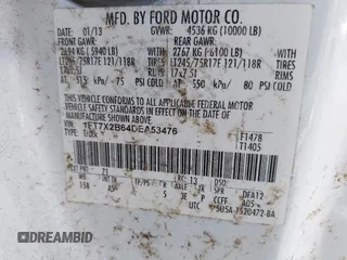 2013 Ford F-250 XL with VIN 1FT7X2B64DEA53476, listed as a IAAI auction lot 42179841 with 139,179 mi miles and . Bid and sale history available at DreamBid. Image 9.