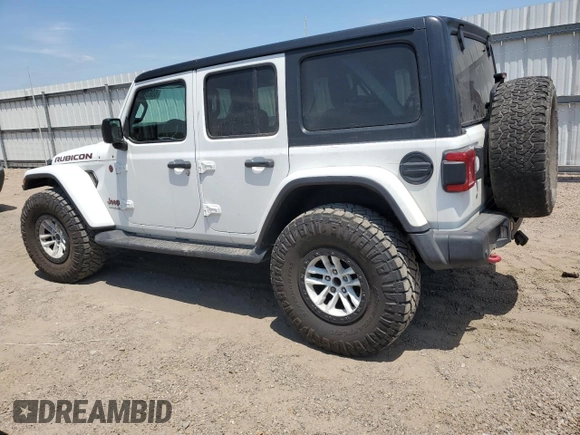 2018 Jeep Wrangler Unlimited Rubicon with VIN 1C4HJXFG9JW308991, listed as a Copart auction lot 53638955 with 95,508 mi miles and Salvage title. Bid and sale history available at DreamBid. Image 2.