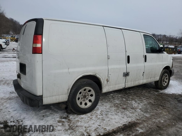 2010 Chevrolet Express Cargo Van with VIN 1GCUGADX8A1184609, listed as a Copart auction lot 44446155 with 89,759 mi miles and Salvage Title. Bid and sale history available at carsss.com. Image 3.