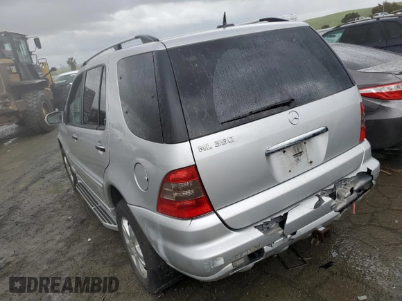 2005 Mercedes-Benz M-Class 3.7L with VIN 4JGAB57E25A518203, listed as a Copart auction lot 43135394 with 202,773 mi miles and Salvage Title. Bid and sale history available at carsss.com. Image 2.