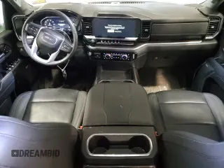 2024 GMC Sierra 2500HD SLT with VIN 1GT49NEY3RF250443, listed as a Copart auction lot 46684495 with 27,992 mi miles and Salvage title. Bid and sale history available at DreamBid. Image 8.