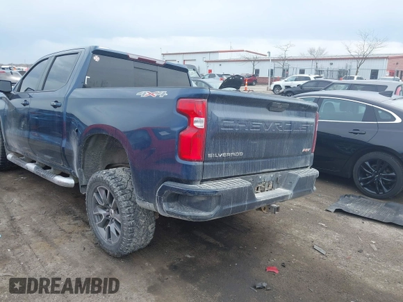 2019 Chevrolet Silverado 1500 RST with VIN 1GCUYEED5KZ216511, listed as a IAAI auction lot 42020392 with 70,798 mi miles and . Bid and sale history available at DreamBid. Image 3.
