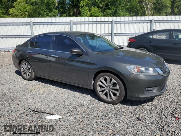 2014 Honda Accord Sedan Sport with VIN 1HGCR2F53EA114076, listed as a Copart auction lot 53427015 with 153,611 mi miles and Salvage Title. Bid and sale history available at carsss.com. Image 4.