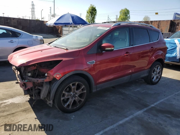 2015 Ford Escape Titanium with VIN 1FMCU9J99FUC82817, listed as a Copart auction lot 52206505 with 129,840 mi miles and Salvage Title. Bid and sale history available at carsss.com. Image 1.