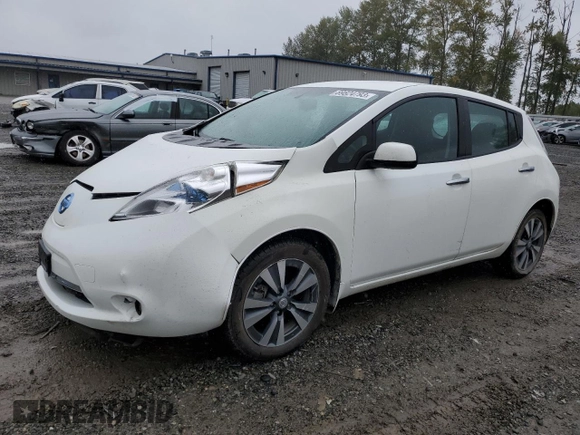 2015 Nissan LEAF SV with VIN 1N4AZ0CP2FC332182, listed as a Copart auction lot 69824793 with 62,262 mi miles. Bid and sale history available at carsss.com. Image 1.