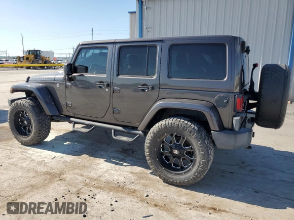 2017 Jeep Wrangler Unlimited Sahara with VIN 1C4BJWEG0HL727423, listed as a Copart auction lot 56719285 with 62,965 mi miles and Salvage title. Bid and sale history available at DreamBid. Image 2.