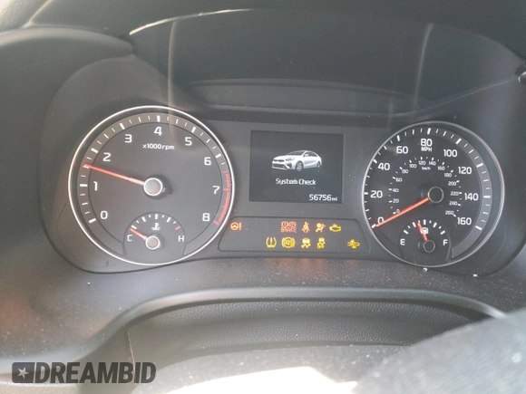 2021 Kia Forte LXS with VIN 3KPF24AD9ME290720, listed as a Copart auction lot 44442265 with 56,756 mi miles and Salvage title. Bid and sale history available at DreamBid. Image 9.