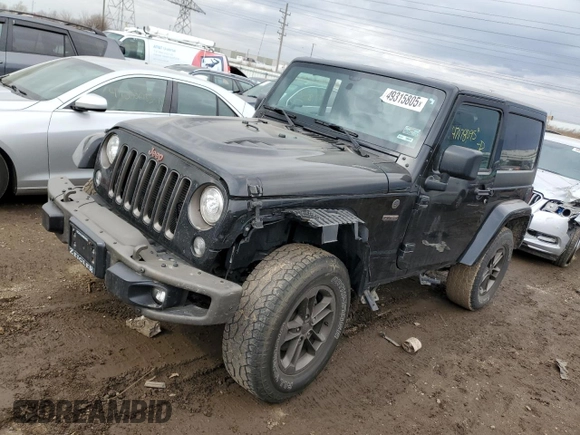 2017 Jeep Wrangler Sahara z VIN 1C4AJWBG5HL542123, wystawiony jako Copart lot #49315805 z przebiegiem 149 941 mil mil oraz Szkoda całkowita • Salvage title. Historia ofert i sprzedaży dostępna na DreamBid. Obrazek 1.