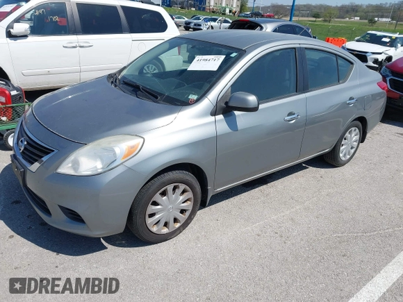 2012 Nissan Versa SL with VIN 3N1CN7AP8CL896108, listed as a IAAI auction lot 41984717 with 180,992 mi miles. Bid and sale history available at carsss.com. Image 2.