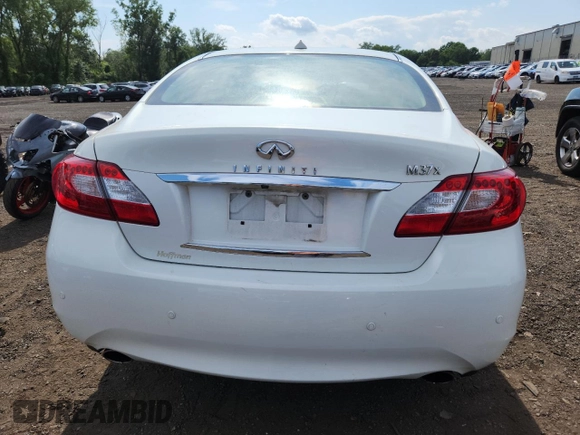 2013 Infiniti M with VIN JN1BY1AR5DM602690, listed as a Copart auction lot 64944925 with 186,302 mi miles and Salvage title. Bid and sale history available at DreamBid. Image 6.