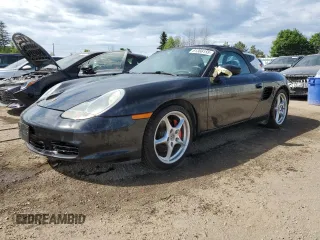 2003 Porsche Boxster S with VIN WP0CB29813U660136, listed as a Copart auction lot 61366155 with 166,713 mi miles and Clean title. Bid and sale history available at DreamBid. Image 1.