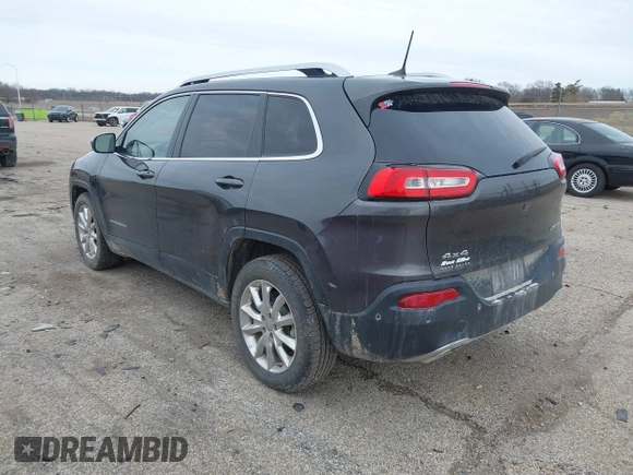 2016 Jeep Cherokee Limited with VIN 1C4PJMDS6GW120374, listed as a IAAI auction lot 41540008 with 102,131 mi miles and . Bid and sale history available at DreamBid. Image 3.