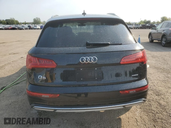 2024 Audi Q5 Komfort with VIN WA1AAAFY3R2033476, listed as a Copart auction lot 65799434 with 7,847 mi miles and Salvage Title. Bid and sale history available at carsss.com. Image 6.