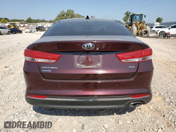 2018 Kia Optima EX with VIN 5XXGU4L33JG261171, listed as a Copart auction lot 75410104 with 66,357 mi miles and Salvage Title. Bid and sale history available at carsss.com. Image 6.