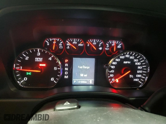 2016 Chevrolet Silverado 1500 LS with VIN 1GCVKNEC2GZ285015, listed as a Copart auction lot 88515405 with 91,996 mi miles and Salvage Title. Bid and sale history available at carsss.com. Image 9.