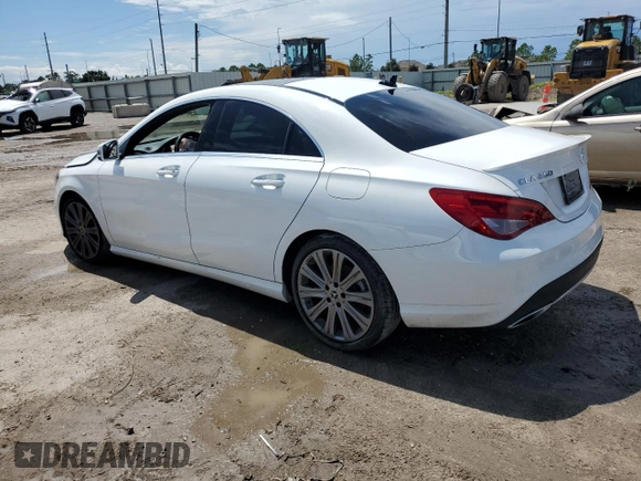 2018 Mercedes-Benz CLA 250 with VIN WDDSJ4EB1JN677303, listed as a Copart auction lot 66519163 with Not Provided miles and . Bid and sale history available at DreamBid. Image 2.
